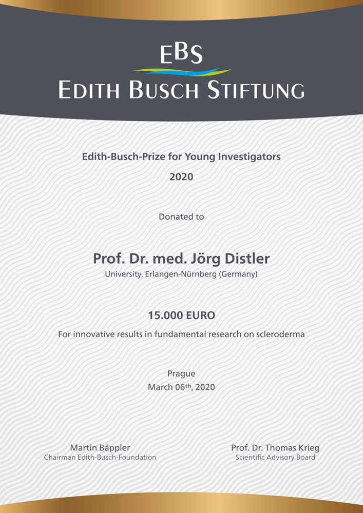 Edith-Busch-Prize for Young Investigators 2020